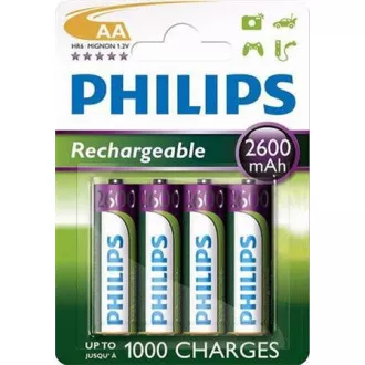 Philips batéria AA 2600mAh MultiLife, NiMh - 4ks