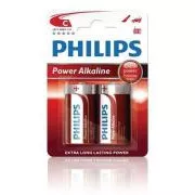 Philips batéria C PowerLife, alkalická - 2ks