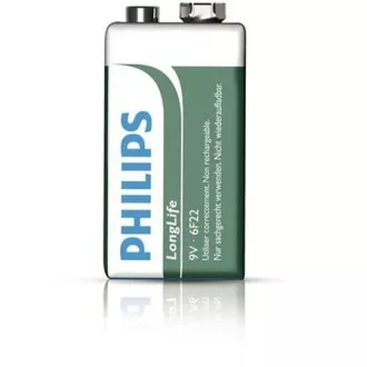 Philips batéria 9V LongLife zinkochloridová - 1ks