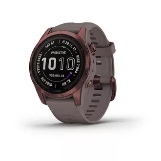 Garmin Fenix 7S PRE Sapphire Solar,Titan Dark Bronze / Grey Band Garmin Fenix 7S PRE Sapphire Solar,Titan Dark Bronze / Grey Band