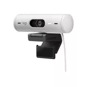 Logitech webkamera BRIO 500, Full HD, 4x zoom, RightLight 4 s HDR, biela, USB-C