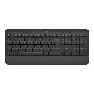 Logitech klávesnica Wireless Keyboard K650, CZ/SK, Bolt prijímač, bluetooth, tlmené klávesy, grafitová