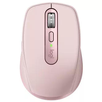 Logitech myš MX Anywhere 3S - bezdrôtová/bluetooth/darkfield/6 tlačidiel/8000dpi/usb-c/tichá/ružová