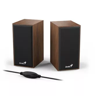 GENIUS repro SP-HF180, 2.0, 6W, USB napájanie, 3,5mm jack, drevené, hnedé GENIUS repro SP-HF180, 2.0, 6W, USB napájanie, 3,5mm jack, drevené, hnedé