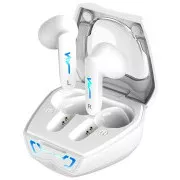 Genius HS-M920BT, Headset, bezdrôtový, do uší, mikrofón, výdrž 4 hodiny, LED podsvietenie, Bluetooth, USB-C, biely