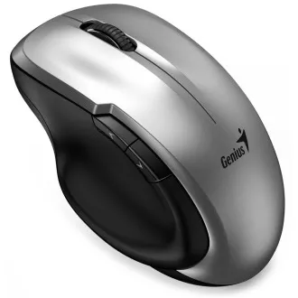 Genius Ergo 8200S Myš, bezdrôtová, optická, 1200DPI, 5 tlačidiel, tichá, BlueEye senzor, USB-C, strieborná
