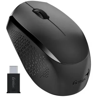 Genius NX-8000S Type-C, myš, bezdrôtová, optická, 1200DPI, 3 tlačidlá, USB-C, čierna