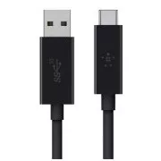 Belkin USB-C/USB-A 3.1 kábel, 0,9m, čierny