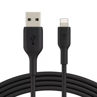 Belkin BOOST CHARGE™ Lightning/USB-A kábel, 2m, čierny Belkin BOOST CHARGE™ Lightning/USB-A kábel, 2m, čierny