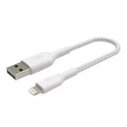 Belkin BOOST CHARGE ™ Lightning / USB-A kábel, 15cm, biely - odolný