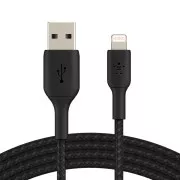 Belkin BOOST CHARGE ™ Lightning / USB-A kábel, 2m, čierny - odolný