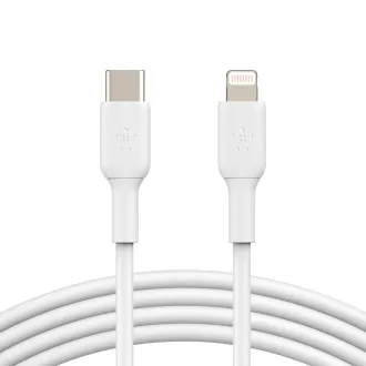 Belkin BOOST CHARGE™ Lightning/USB-C kábel, 1m, biely