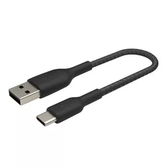 Belkin BOOST CHARGE™ USB-C/USB-A kábel, 15cm, čierny - odolný Belkin BOOST CHARGE™ USB-C/USB-A kábel, 15cm, čierny - odolný