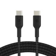 Belkin BOOST CHARGE™ USB-C/USB-C kábel, 1m, čierny - odolný