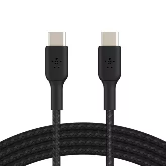 Belkin BOOST CHARGE™ USB-C/USB-C kábel, 1m, čierny - odolný