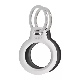 Belkin Bezpečné puzdro na AirTag s krúžkom na kľúče – čierne & biele – 2pack