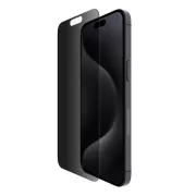 Belkin SCREENFORCE™ TemperedGlass Privacy Anti-Microbial ochranné privátne sklo pre iPhone 15 Pro Max