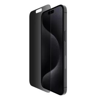 Belkin SCREENFORCE™ TemperedGlass Privacy Anti-Microbial ochranné privátne sklo pre iPhone 15 Pro Max