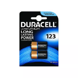 DURACELL Batéria - 123A 3V Lítium Battery, 3 V, 1500 mAh - 2 pack DURACELL Batéria - 123A 3V Lítium Battery, 3 V, 1500 mAh - 2 pack