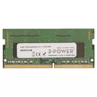 2-Power 4GB PC4-19200S 2400MHz DDR4 CL17 Non-ECC SoDIMM 1Rx8 (DOŽIVOTNÁ ZÁRUKA) 2-Power 4GB PC4-19200S 2400MHz DDR4 CL17 Non-ECC SoDIMM 1Rx8 (DOŽIVOTNÁ ZÁRUKA)