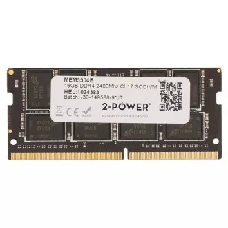 2-Power 16GB PC4-19200S 2400MHz DDR4 CL17 Non-ECC SoDIMM 2Rx8 (DOŽIVOTNÁ ZÁRUKA)