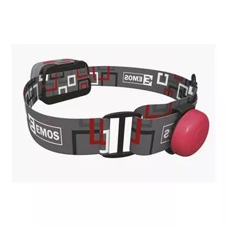 Emos LED čelovka P3531, 330 lm, 65m, 1x CREE + 1x COB + červená zadná LED, 3x AAA + CR2032
