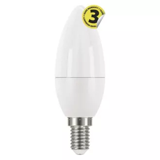 Emos LED žiarovka CANDLE, 6W/40W E14, CW studená biela, 470 lm, Classic A+