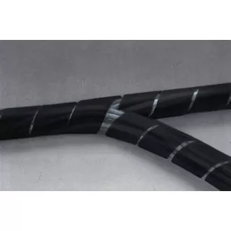 Nedis SWB KS-10BLACK - Cable management | Špirálové púzdro | 10m | Max. hrúbka kábla 60 mm | PVC | Čierna