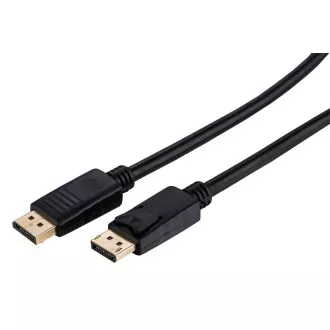 C-TECH Kábel DisplayPort 1.2, 4K@60Hz, M/M, 5m