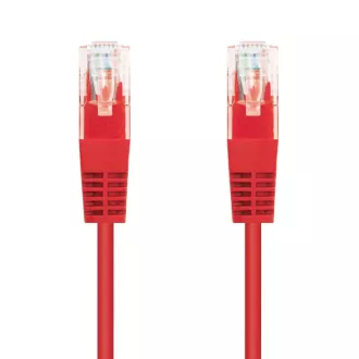 C-TECH Kábel patchcord Cat5e, UTP, červený, 1m
