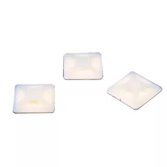 Fixapart CTMB 01 - samolepiaca príchytka pre sťahovacie pásky 3.6mm, 19x19mm, biela