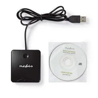 Nedis CRDRU2SM1BK - čítačka čipových kariet Smart Card (ID, eObčanka), USB 2.0