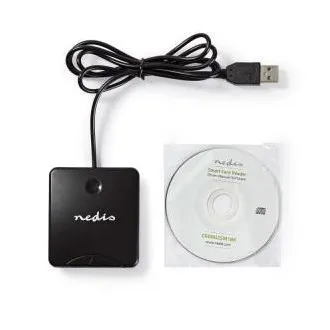 Nedis CRDRU2SM1BK - čítačka čipových kariet Smart Card (ID, eObčanka), USB 2.0