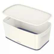 LEITZ Úložný box s vekom MyBox, veľkosť S, biela/sivá