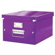 LEITZ Univerzálna krabica Click&Store, veľkosť M (A4), purpurová