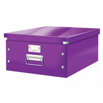 LEITZ Univerzálna krabica Click&Store, veľkosť L (A3), purpurová