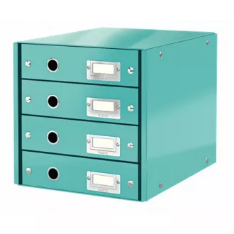 LEITZ Zásuvkový box Click&Store, 4 zásuvky, ľadovo modrá