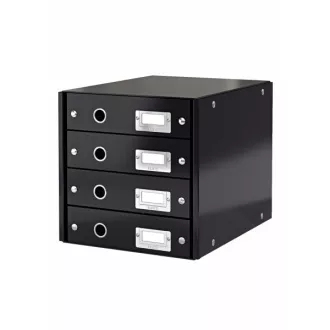 LEITZ Zásuvkový box Click&Store, 4 zásuvky, čierna