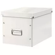 LEITZ Štvorcová krabica Click&Store, veľkosť L (A4), biela