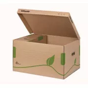 LEITZ Esselte ECO archivačný kontajner s vekom, na krabice 80/100 mm, hnedá