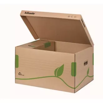 LEITZ Esselte ECO archivačný kontajner s vekom, na krabice 80/100 mm, hnedá