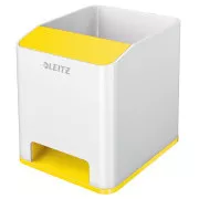 LEITZ Stojanček na ceruzky WOW hudobný, biela/žltá