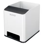 LEITZ Stojanček na ceruzky WOW hudobný, biela/čierna
