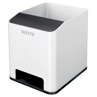 LEITZ Stojanček na ceruzky WOW hudobný, biela/čierna