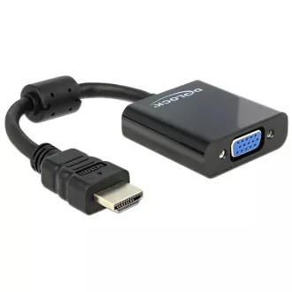 Delock Adaptér HDMI-A samec > VGA samica čierna