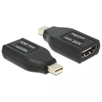 Delock Adaptér mini Displayport samec > HDMI samica Delock Adaptér mini Displayport samec > HDMI samica