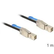 Delock Kábel Mini SAS HD x 4 SFF 8644 samec > Mini SAS HD x 4 SFF 8644 samec 1 m