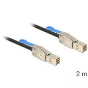 Delock Kábel Mini SAS HD x 4 SFF 8644 samec > Mini SAS HD x 4 SFF 8644 samec 2 m
