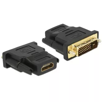 Delock Adaptér DVI 24+1 pin samec > HDMI samica Delock Adaptér DVI 24+1 pin samec > HDMI samica