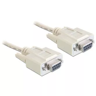Delock sériový kábel Null modem 9 pin samica/samica 1,8 m